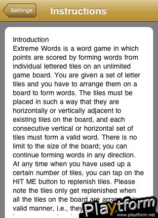 Extreme Words (iPhone/iPod)