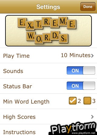 Extreme Words (iPhone/iPod)