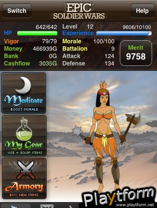 Epic Soldier Wars (iPhone/iPod)