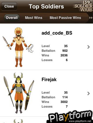 Epic Soldier Wars (iPhone/iPod)