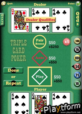 Triple Card Poker (iPhone/iPod)