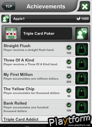 Triple Card Poker (iPhone/iPod)