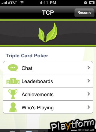 Triple Card Poker (iPhone/iPod)
