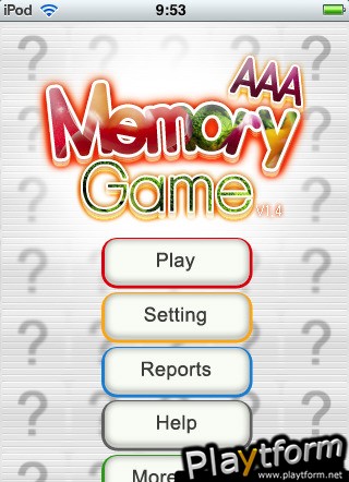 AAA Memory Game (iPhone/iPod)