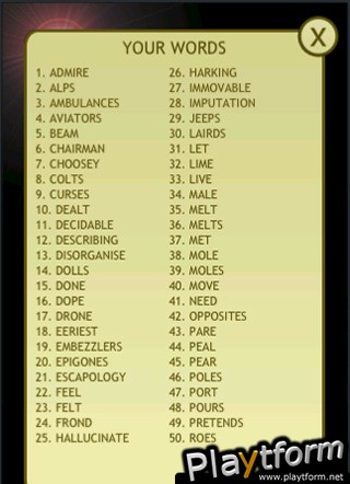 Wordie (iPhone/iPod)