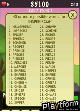 Wordie (iPhone/iPod)