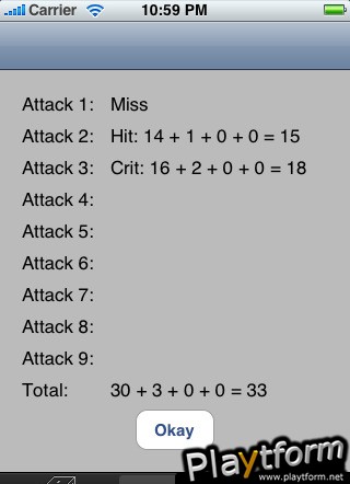 Roleplaying Assistant (iPhone/iPod)