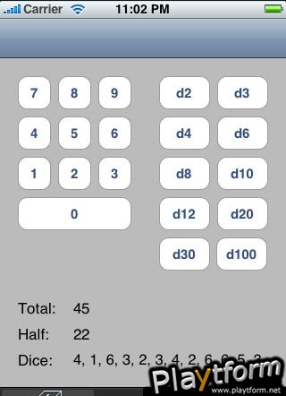 Roleplaying Assistant (iPhone/iPod)