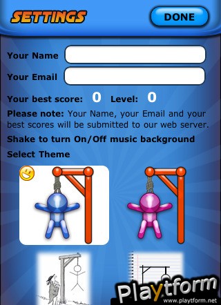 Super Hangman Pro + Global High Scores (iPhone/iPod)