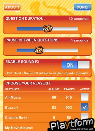BUZZER! Music Quiz (iPhone/iPod)