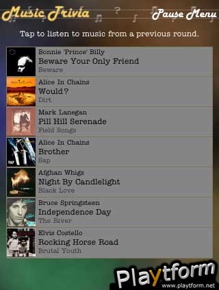 Music Trivia (iPhone/iPod)