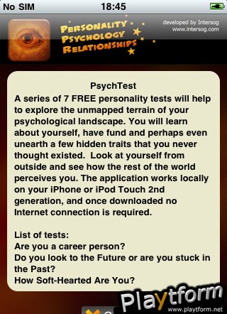 PsychTest (iPhone/iPod)