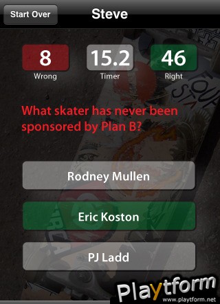 Skate Trivia (iPhone/iPod)