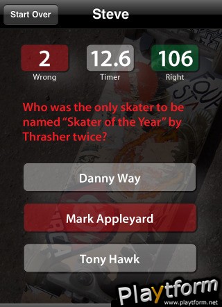 Skate Trivia (iPhone/iPod)