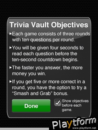 Trivia Vault (iPhone/iPod)