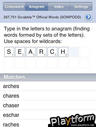 WordMaster-Crossword, Anagram Solver & Word Finder (iPhone/iPod)