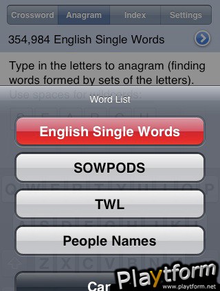 WordMaster-Crossword, Anagram Solver & Word Finder (iPhone/iPod)