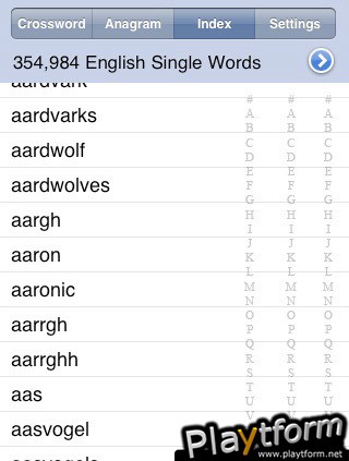 WordMaster-Crossword, Anagram Solver & Word Finder (iPhone/iPod)