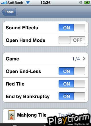 Mahjong Mobile (iPhone/iPod)