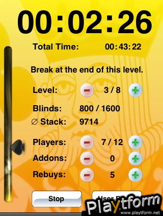 Poker Blind Timer (iPhone/iPod)