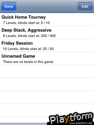 Poker Blind Timer (iPhone/iPod)