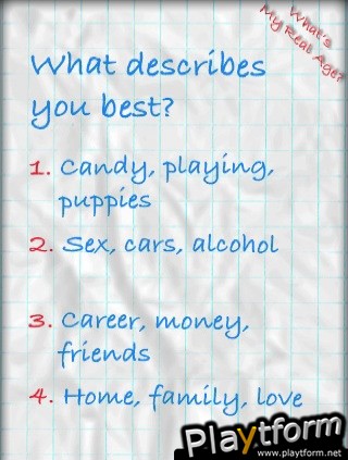 What's My Real Age? (iPhone/iPod)