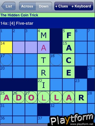 Sunkissed Crosswords - Ink Well 01 (iPhone/iPod)