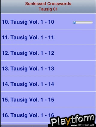 Sunkissed Crosswords - Tausig 01 (iPhone/iPod)