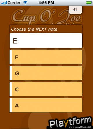 Cup O' Joe Music Edition : Learn to sight read music (iPhone/iPod)
