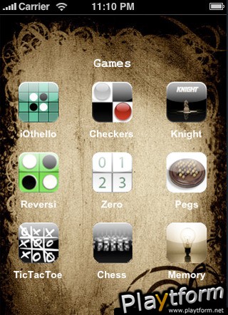 Games - iOthello, Checkers, Knight, Tic Tac Toe (iPhone/iPod)