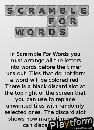 Scramble For Words (iPhone/iPod)