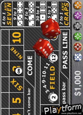 Casino Craps Pro 3D (iPhone/iPod)