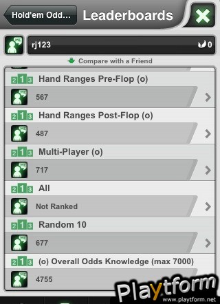 Hold'em Odds Quizzer (iPhone/iPod)
