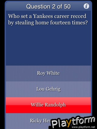 Baseball Trivia for The Factual Intellectual (iPhone/iPod)