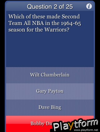 Basketball Trivia for The Factual Intellectual (iPhone/iPod)