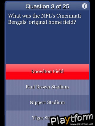 Football Trivia for The Factual Intellectual (iPhone/iPod)