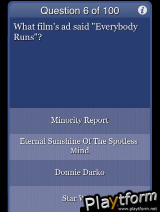 Movie Trivia for The Factual Intellectual (iPhone/iPod)