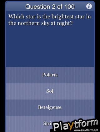 Science Trivia for The Factual Intellectual (iPhone/iPod)