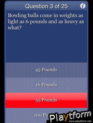 Sports Trivia for The Factual Intellectual (iPhone/iPod)