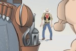Showdown Gunslinger: Wild West Quick Draw Over Bluetooth (iPhone/iPod)