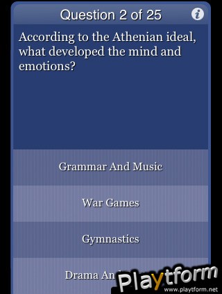 World History Trivia for the Factual Intellectual (iPhone/iPod)