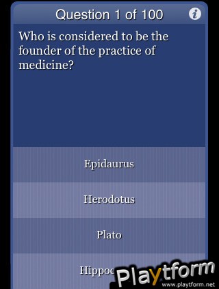 World History Trivia for the Factual Intellectual (iPhone/iPod)
