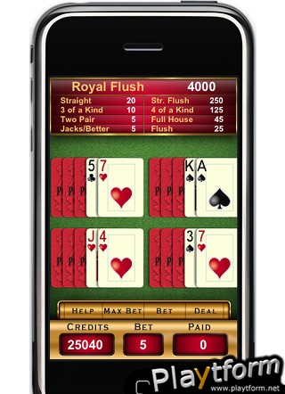 PICK ONE VIDEO POKER (iPhone/iPod)