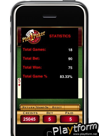 PICK ONE VIDEO POKER (iPhone/iPod)