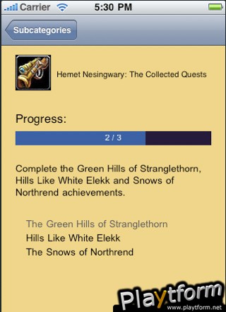 WoW Achievements (iPhone/iPod)