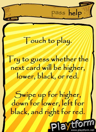 High Low Drinking Game (iPhone/iPod)