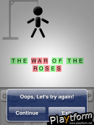 Easy Hangman (iPhone/iPod)