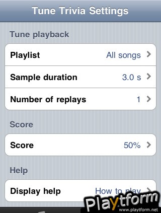 Tune Trivia (iPhone/iPod)