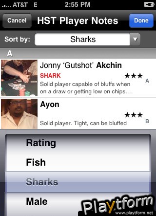 HST Player Notes (iPhone/iPod)