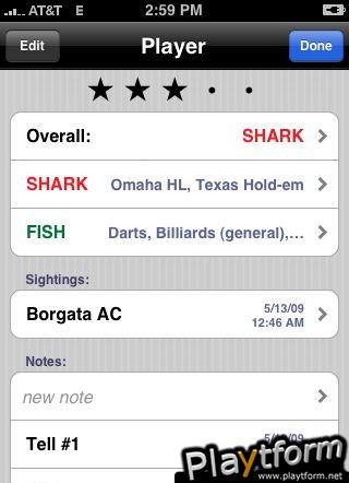 HST Player Notes (iPhone/iPod)